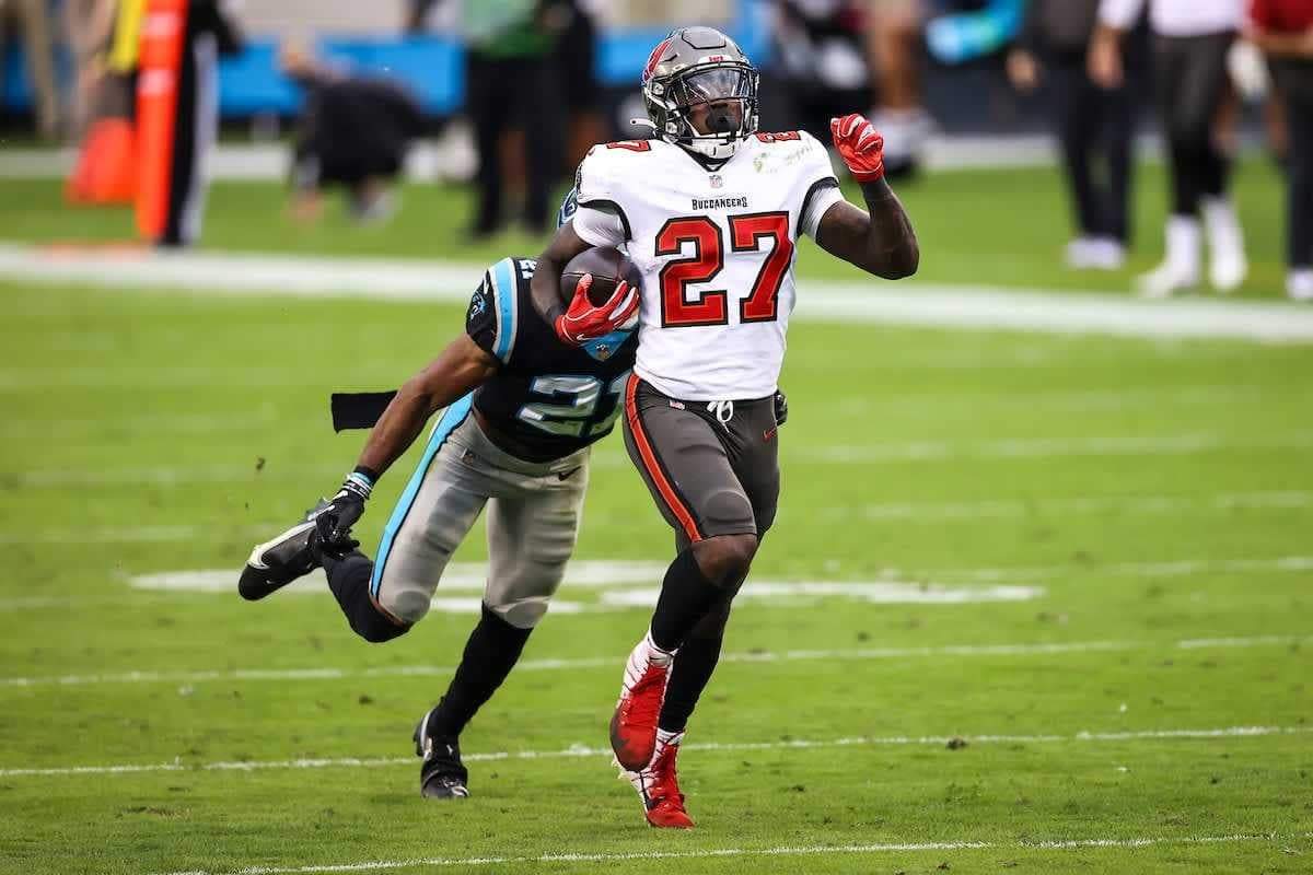 Ronald Jones II's 98-yard run against Carolina pumped up the Buccaneers rushing stats. Photo Credit: Tampa Bay Buccaneers