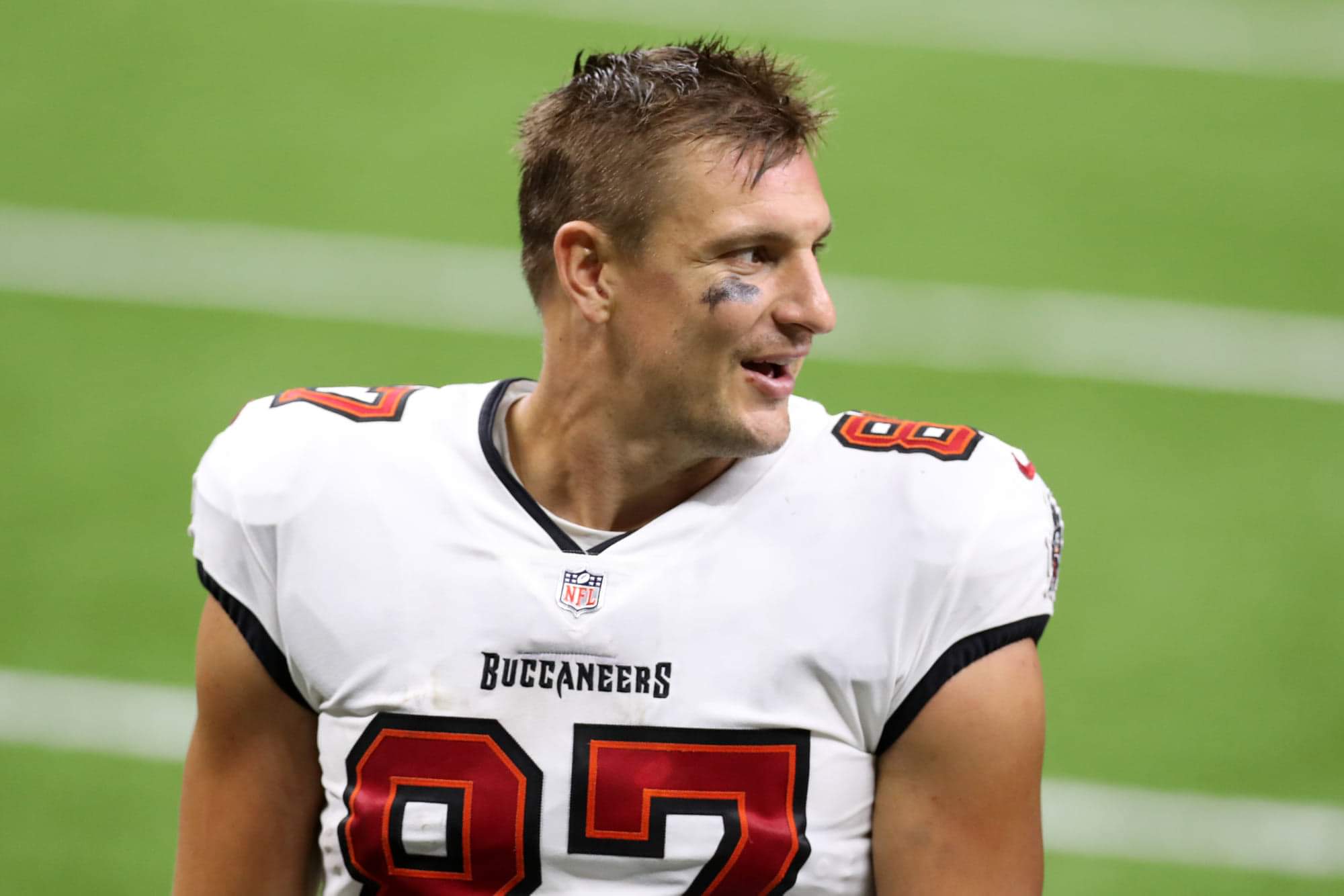 Buccaneers' tight end Rob Gronkowski/via Getty Images
