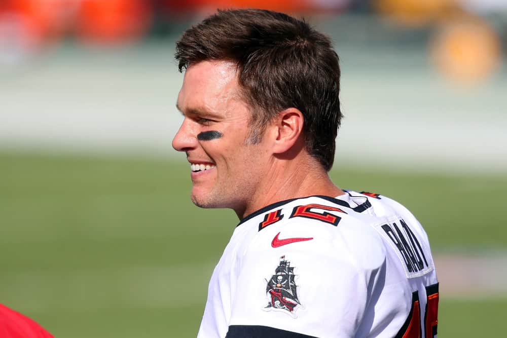 Buccaneers quarterback Tom Brady/via Cliff Welch/Icon Sportswire