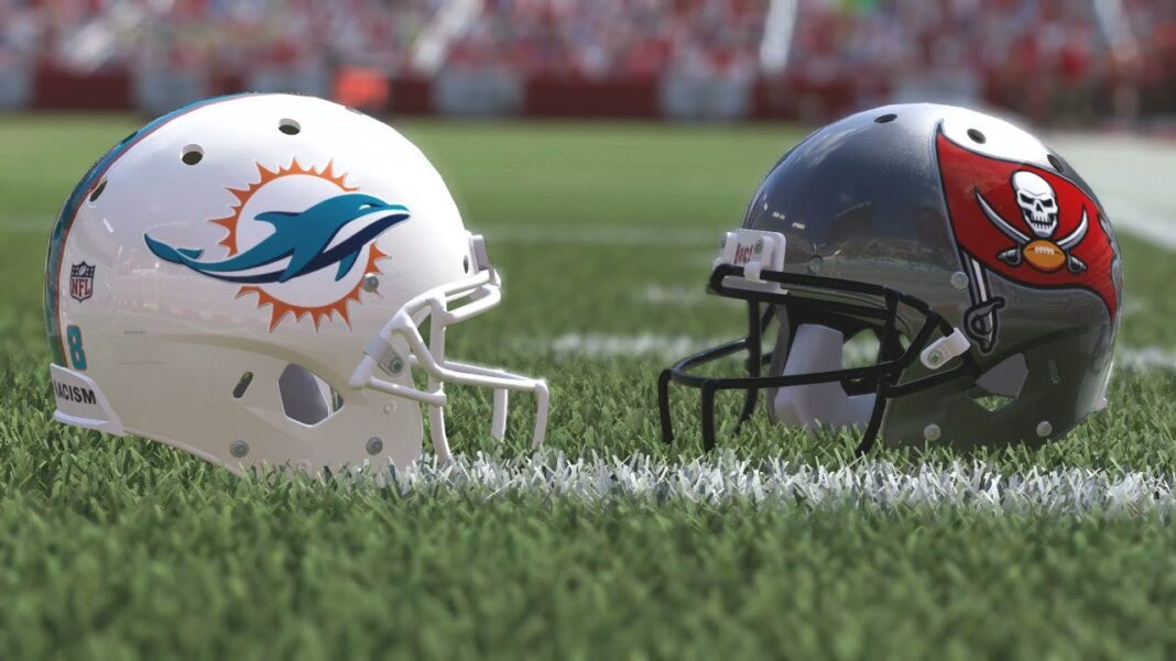 Miami Dolphins vs. Tampa Bay Buccaneers/via EA Sports