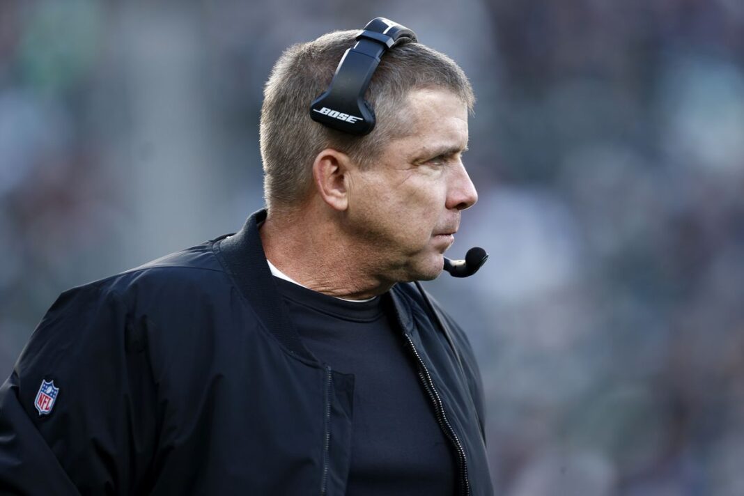 New Orleans Saints head coach Sean Payton/via Sarah Stier/Getty Images