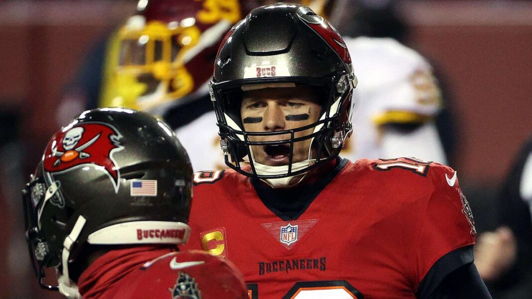 Buccaneers quarterback Tom Brady/Via NBC Sports