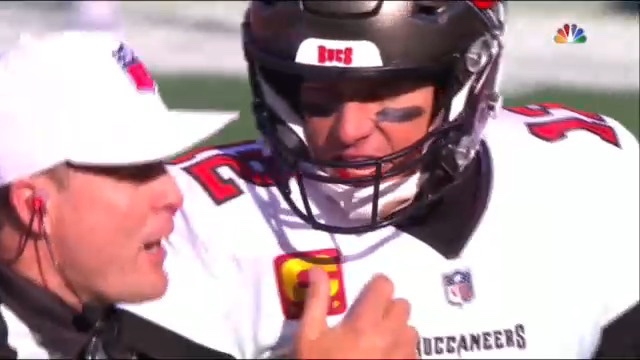 Buccaneers quarterback Tom Brady/via NBC Sports