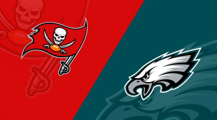 Tampa Bay Buccaneers vs. Philadelphia Eagles/via lineups.com