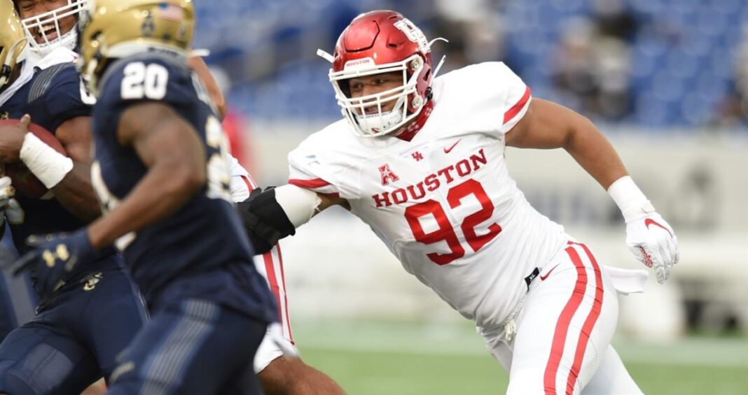 University of Houston's defensive linemen Logan Hall/via University of Houston athletics