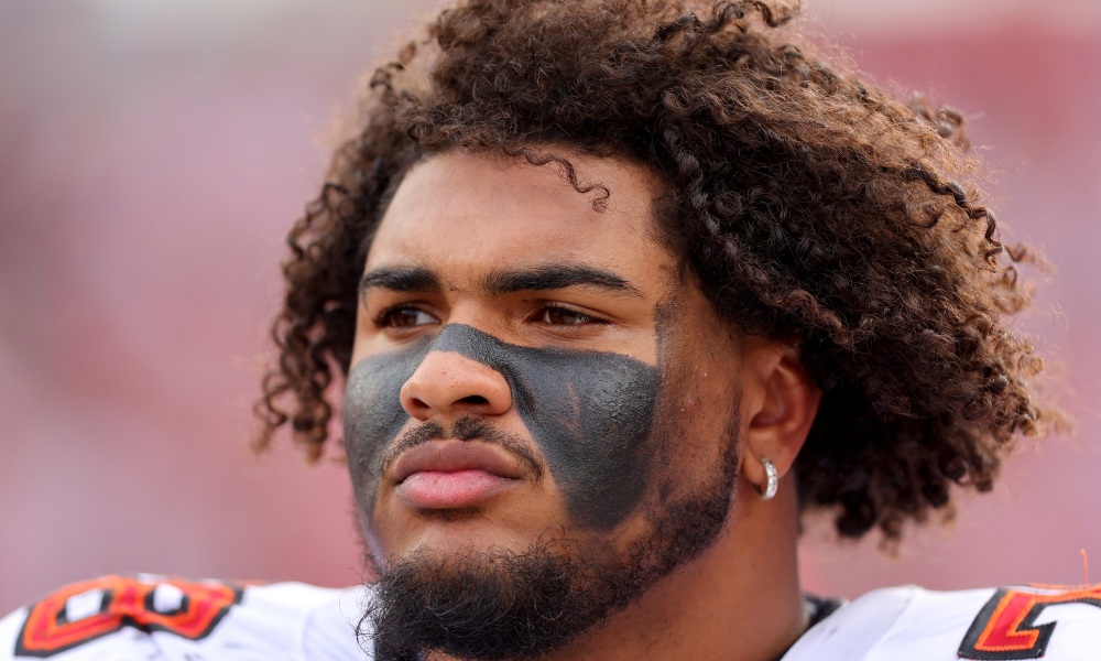 Buccaneers offensive tackle Tristan Wirfs/via USA Today