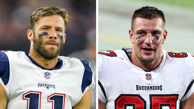Could the Buccaneers end up with both Rob Gronkowski and Julian Edelman?/via NFL.com