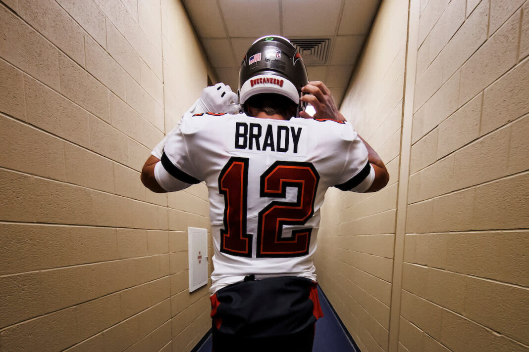 Buccaneers' quarterback Tom Brady/via buccaneers.com