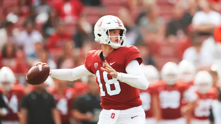 Stanford University's quarterback Tanner McKee is projected to be a day-two draft pick in this year's NFL draft / via Associated Press