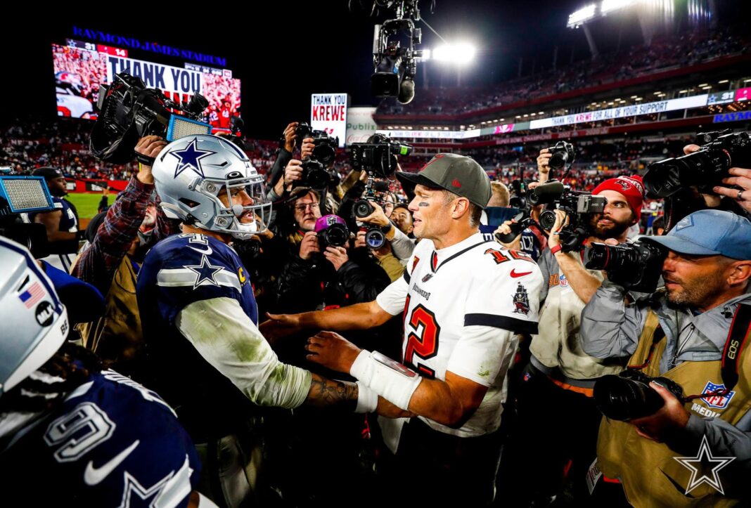 Buccaneers' quarterback Tom Brady / via Associated Press